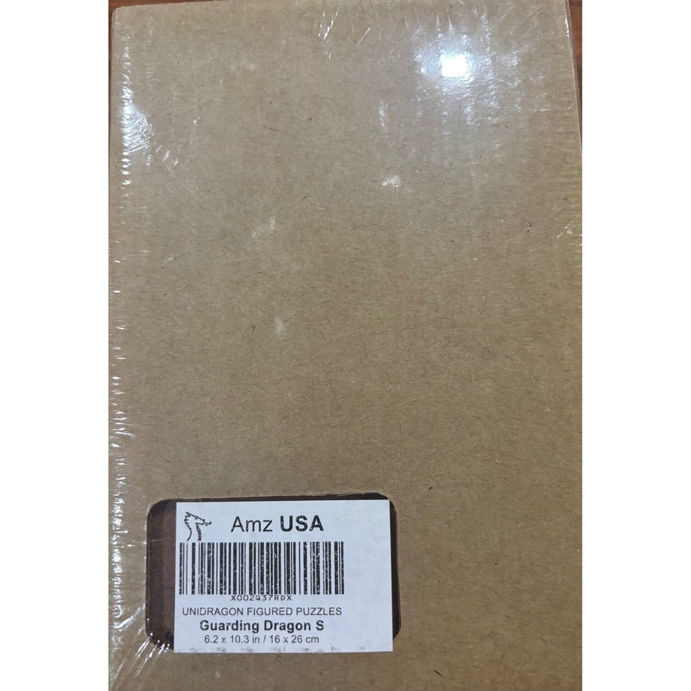 Unidragon Guarding Dragon Figured Wooden Jigsaw Puzzle 97 Pieces Size S New - Picture 3 of 5